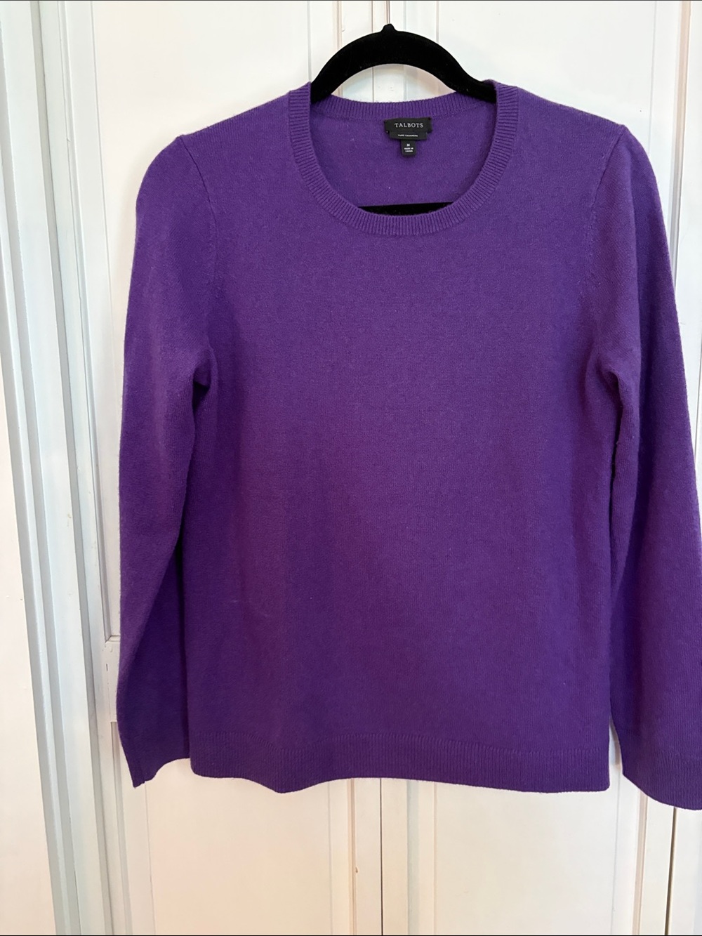 Talbots Violet Crewneck cashmere Sweater